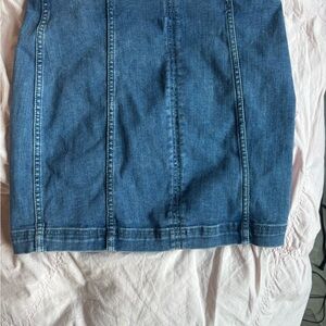 Free People Blue Mini Pencil Skirt